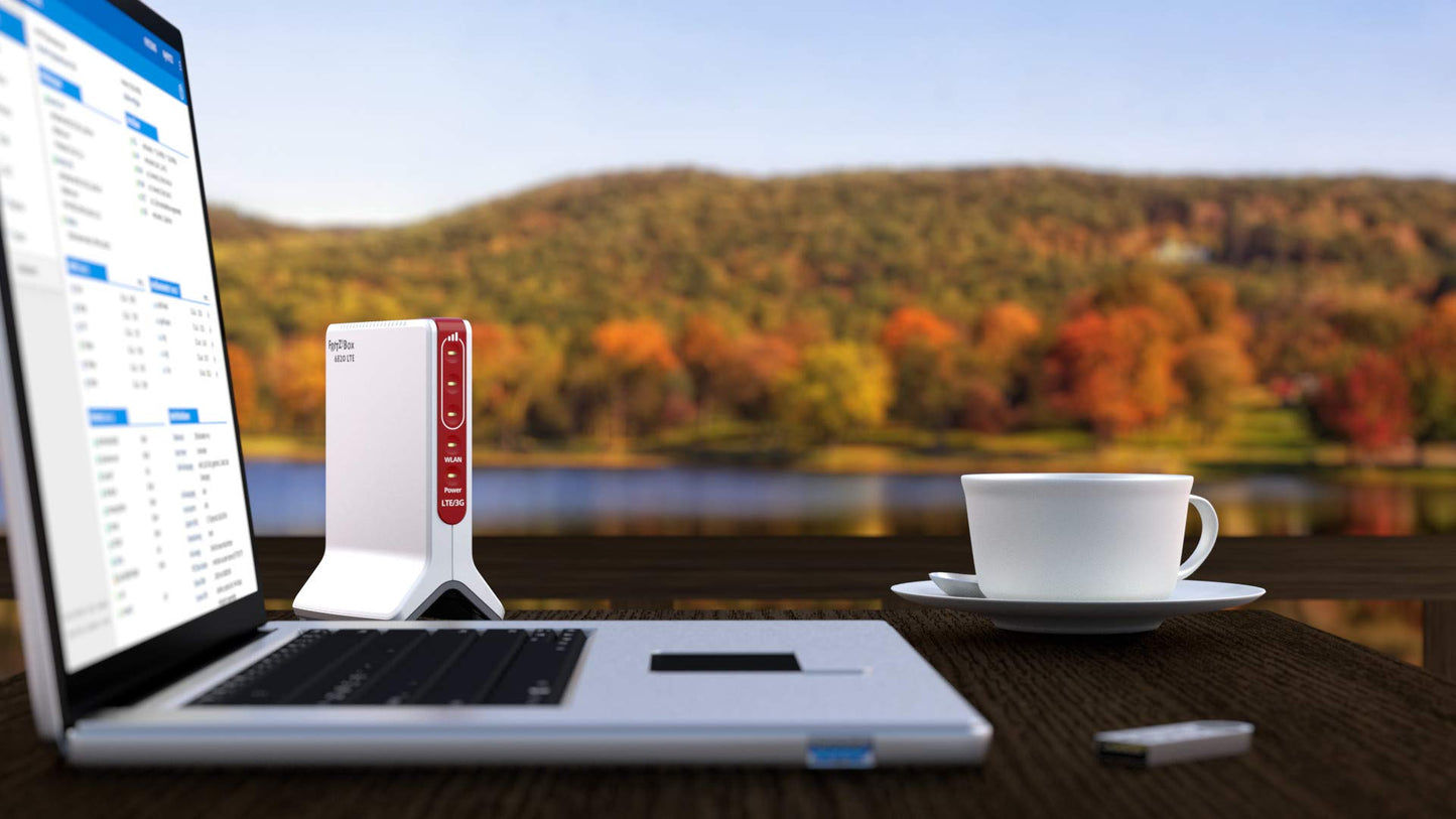 FRITZ!Box 6820 LTE v2 – 4G/UMTS Router bis 450 Mbit/s, Gigabit-LAN, kompakt