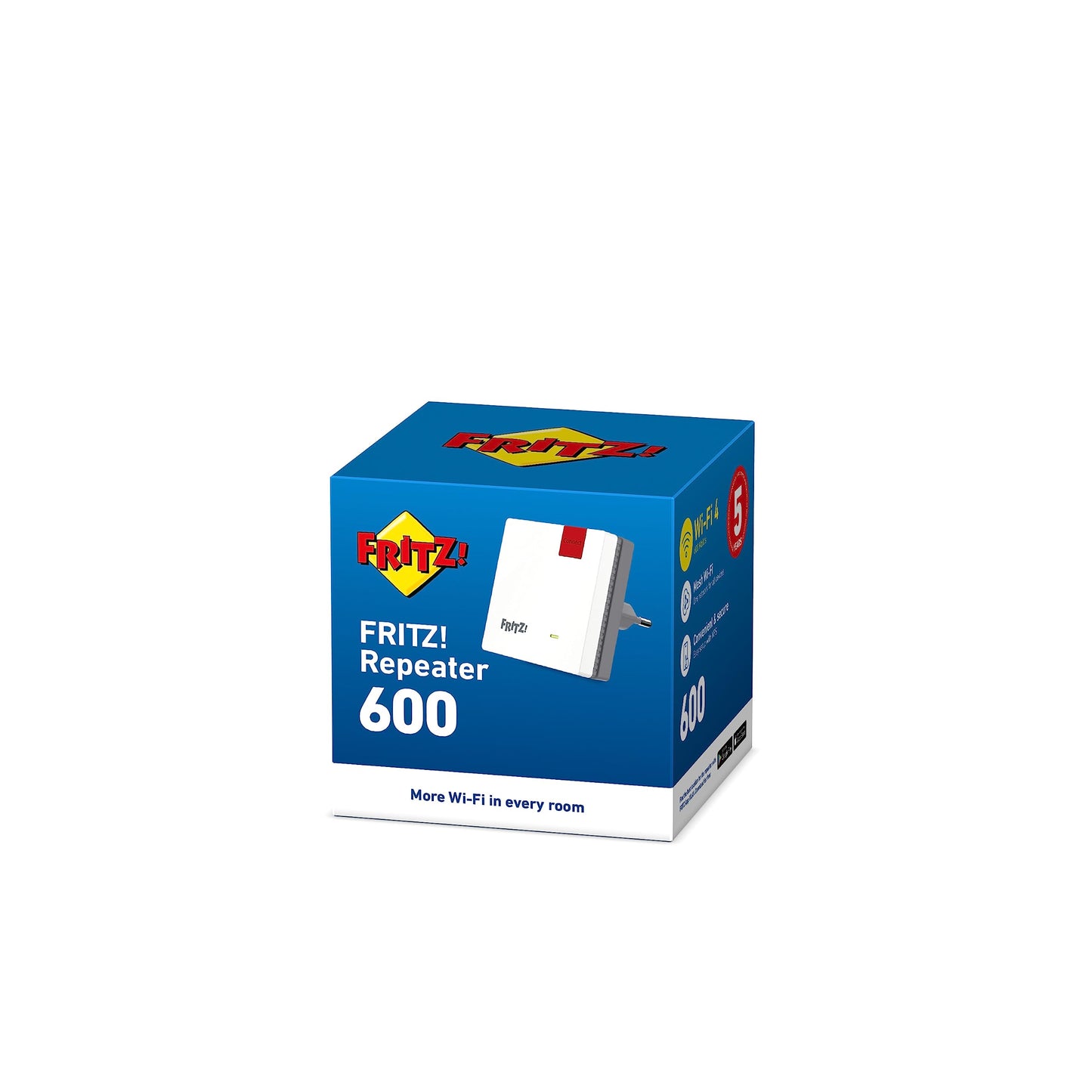 AVM FRITZ!Repeater 600 – WLAN N Repeater bis 600 Mbit/s, kompakt