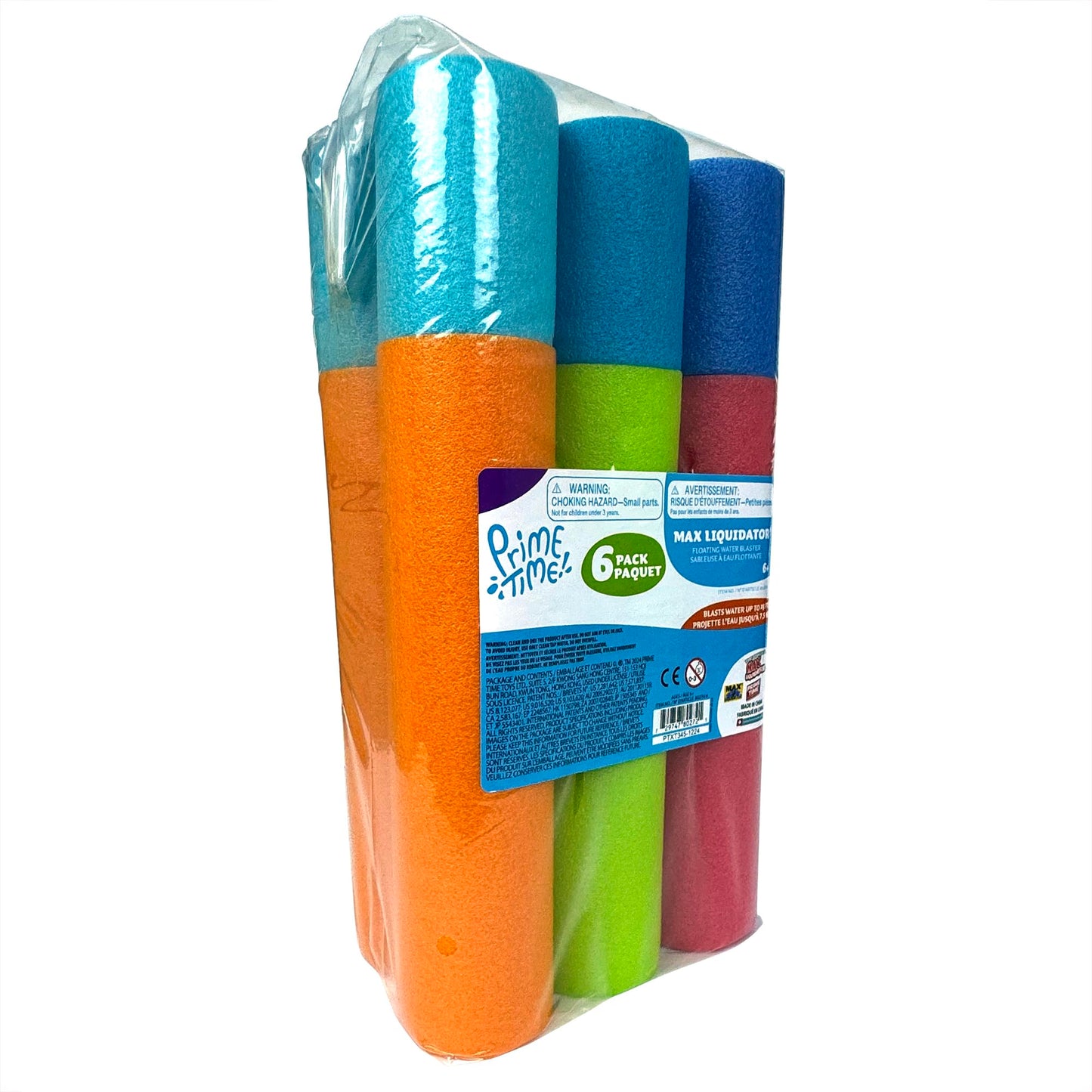 Wasserblaster Set – 6er-Pack Schaumstoff-Wasserspritzen für Kinder & Jugendliche – Bunt