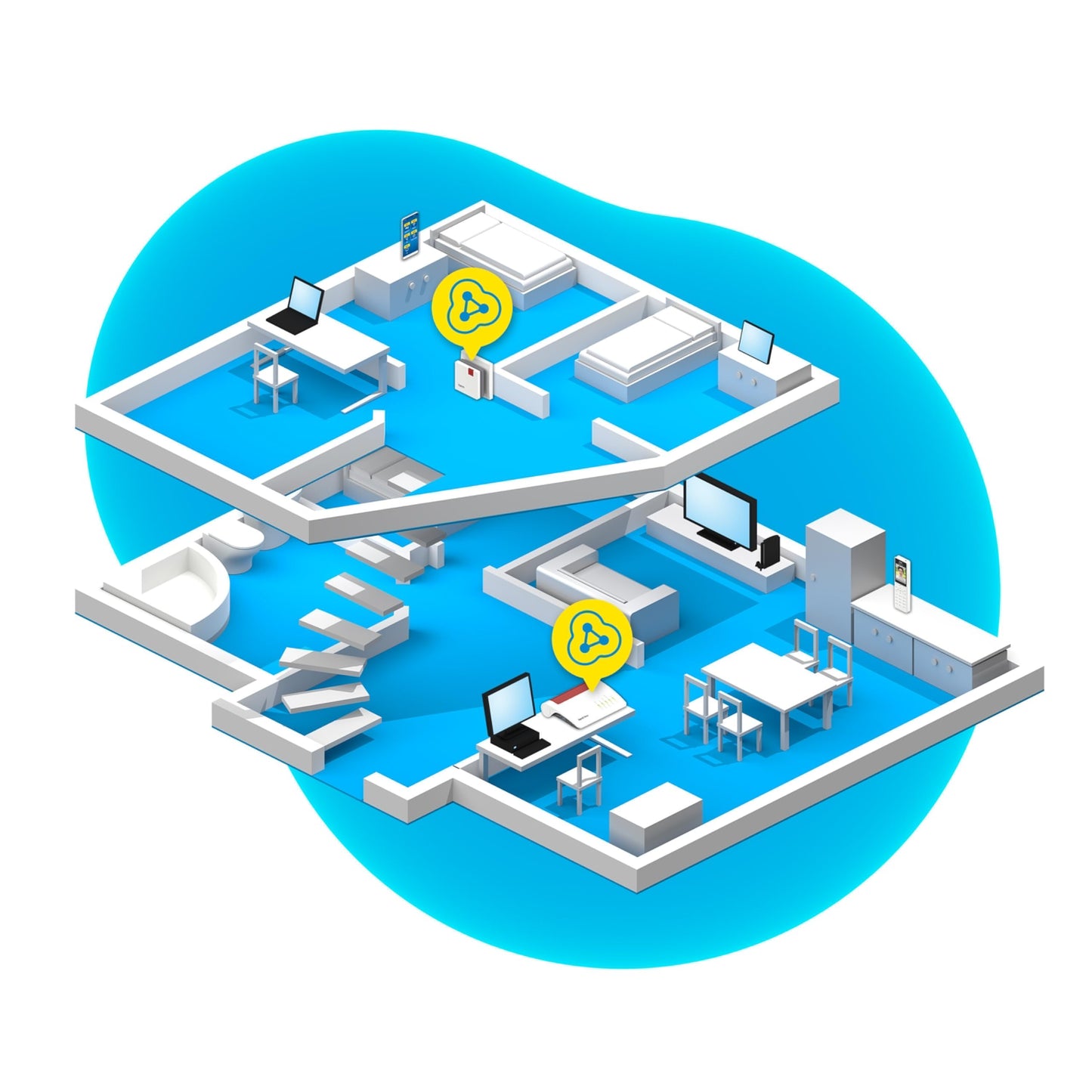 AVM FRITZ!Repeater 600 – WLAN N Repeater bis 600 Mbit/s, kompakt