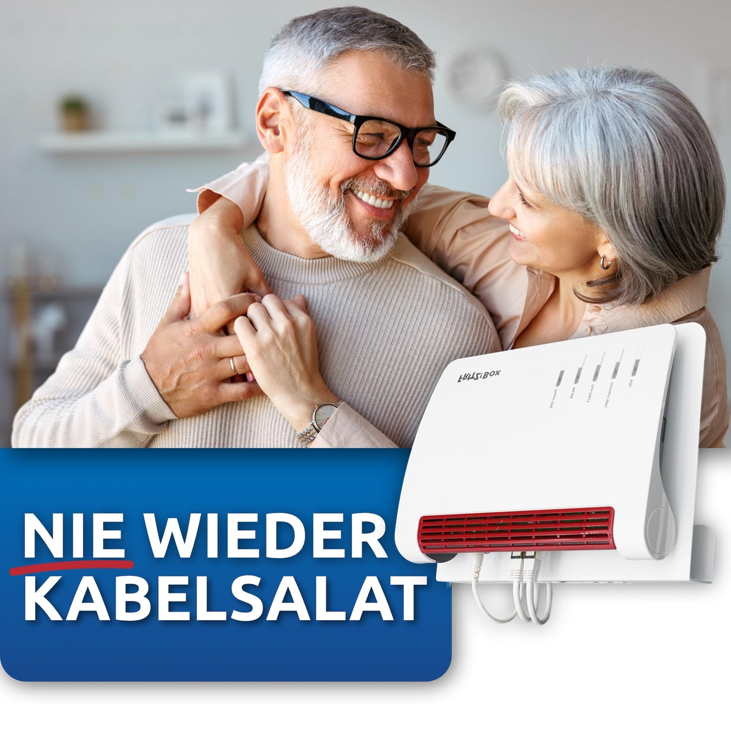 Wandhalterung für FRITZ!Box Router – kompatibel mit 7590, 7530, 7490, 6660, 6590