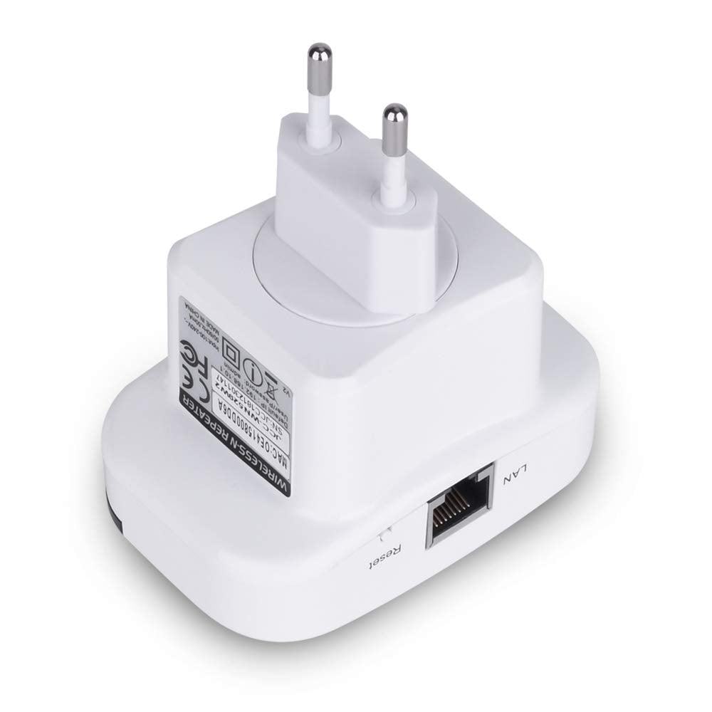WLAN Verstärker N300 – Repeater mit Ethernet-Port, WPS, LED-Anzeige, App-Steuerung