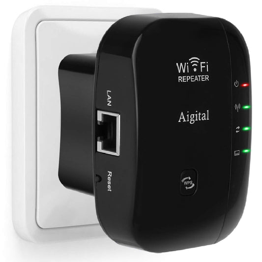 WLAN Repeater N300 – Verstärker mit Ethernet-Port, LED-Anzeige, kompakt