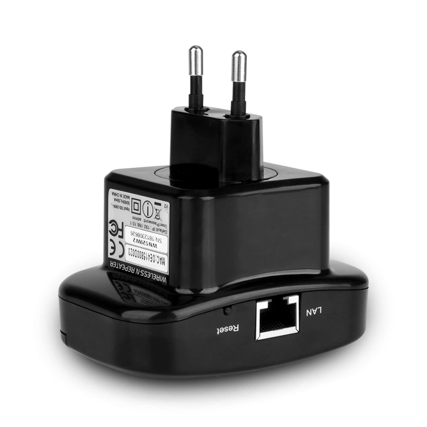 WLAN Repeater N300 – Verstärker mit Ethernet-Port, LED-Anzeige, kompakt