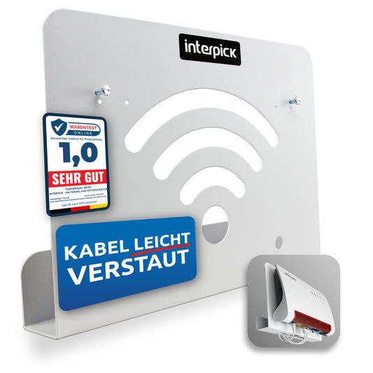Wandhalterung für FRITZ!Box Router – kompatibel mit 7590, 7530, 7490, 6660, 6590